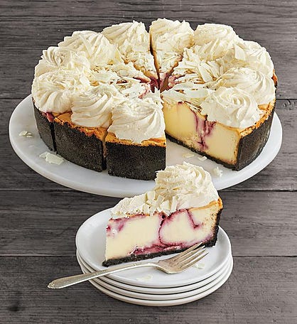 The Cheesecake Factory® White Chocolate Raspberry Truffle® Cheesecake - 10"